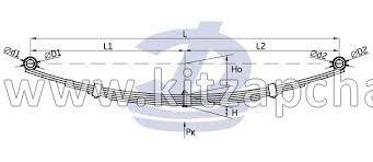 Рессора передняя в сборе BAW 33463 Baw Fenix Tonik 2902N010A03